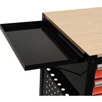 Utility Cart, 4 Drawers, Black/Orange Equipment World