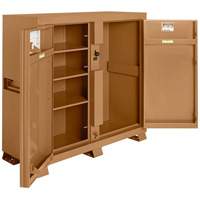 Model 111 Jobsite Cabinet with Padlock, Steel, 47.5 Cubic Feet, Tan Equipment World