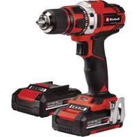 Cordless Drill/Driver Kit, Lithium-Ion, 18 V, 1/2" Chuck, 354 in-lbs Torque Equipment World