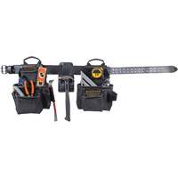 Phantom Collection 4-Piece Heavy-Duty Combo Apron, Leather, Black Equipment World