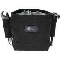 Phantom Collection Nut & Bolt Bag with 2 Sleeves, Canvas, 3 Pockets, Black Equipment World