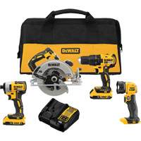 Ensemble quatre outils sans fil et sans balai MAX* (2.0Ah), 20 V Equipment World