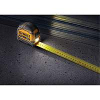 TOUGHSERIES Lighted Tape Measure, 26'/8 m, Imperial & Metric Graduations Equipment World