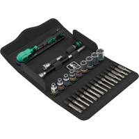 SA 14 Zyklop Comfort Ratchet Set with Reversing Lever, 28 Pcs, 1/4" Drive Size Equipment World