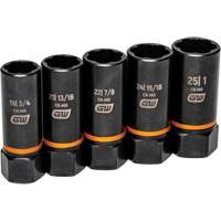 Jeu de douilles d'extraction Bolt Biter, 5 Mcx, Chocs, Prise de 1/2", Profond Equipment World