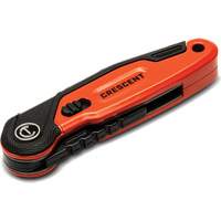 Folding Utility Knife, 1" Blade, Steel Blade, Aluminum Handle Equipment World