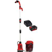 Pompe &agrave; eau propre pour baril de pluie sans fil avec batterie 4 Ah et ensemble de d&eacute;part de chargeur, 18 V, 792,5 gal./min Equipment World