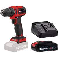 Cordless Drill/Driver with 2.5Ah PXC Battery & Charger Starter Kit, Lithium-Ion, 18 V, 3/8" Chuck, 354 in-lbs Torque Equipment World