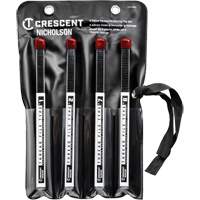 Jeu de 4 limes de restauration de filets?, Carr&eacute;e, 9" Equipment World