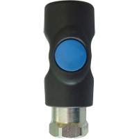 TOPQUIK S1 Industrial Quick Coupler, Polyester Composite/Stainless Steel, 1/4", Female NPT, 174 PSI Equipment World