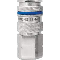 QUIKSILVER Industrial Quick Coupler, Nickel Plated Brass, 1/4", Female NPT, 435 PSI Equipment World