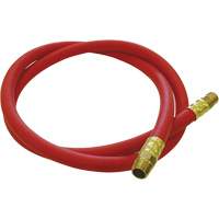 Hose Reel Connecting Hose, Air, EPDM Rubber, 1/2" dia. x 5', 300 psi, 1/2 NPT Equipment World