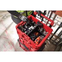 Bac &agrave; profil bas PACKOUT, 15" x 18-5/8" x 6-5/8", Noir/Rouge Equipment World