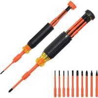 Ensemble de tournevis isol&eacute;s autoverrouillants 10-en-2 Equipment World