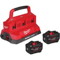 Ensemble de d&eacute;marrage M18 Forge avec 2 bloc-piles et chargeur rapide &agrave; six baies, Lithium-ion, 18 V, 12 Ah Equipment World