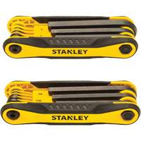 2-Piece Durable Folding Hex Keys, 8 Pcs., Metric & Imperial Equipment World