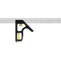 &eacute;querre combin&eacute;e robuste avec lame Auto-Lock, 12" lo, 1/8"/1/16"/1/32" Graduations, Acier inoxydable Equipment World