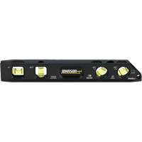 Niveau Torpedo en aluminium usin&eacute; (billet), 9" lo, Aluminium, 4 fioles, Magn&eacute;tique Equipment World