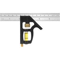 &eacute;querre combin&eacute;e robuste en pouces/m&eacute;trique, 6" lo, 1/8"/1/16"/1/32" Graduations, Acier inoxydable Equipment World
