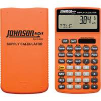 Calculatrice de fournitures orange haute visibilit&eacute; avec &eacute;tui robuste Equipment World