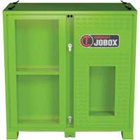 Armoire ventil&eacute;e pour le rangement d'&eacute;PI sur place, Acier, Vert lime haute visibilit&eacute; Equipment World