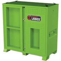 Armoire ventil&eacute;e pour le rangement d'&eacute;PI sur place, Acier, Vert lime haute visibilit&eacute; Equipment World