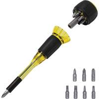 Tournevis 8-en-1 Tru-Grip avec raccourci, 6-57/100" lo, Prise Plastique Equipment World