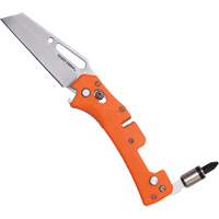 Electrician's Pocket Knife with Driver, 2-99/100" Blade, Stainless Steel Blade, Plastic Handle Equipment World