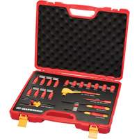 Jeu d'outils isol&eacute;s VDE &agrave; prise 3/8", 1000 V, 20 M Equipment World