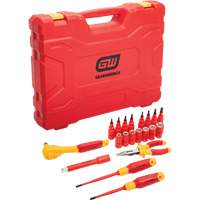 Jeu d'outils isol&eacute;s VDE &agrave; prise 3/8", 1000 V, 20 M Equipment World