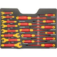 Jeu d'outils VDE isol&eacute;s, 1000 V, 39 M Equipment World