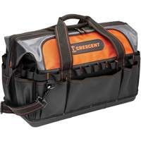 Sac &agrave; outils 20" pour entrepreneur, 1680 Denier/Polyester, 31 pochettes, Noir/Gris/Orange Equipment World