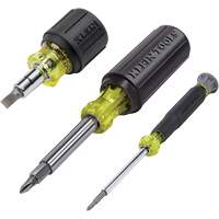 Ensemble de tourne-&eacute;crou & tournevis multi-foret 3 mcx, 12-63/100" lo, Prise Coussin&eacute;e Equipment World