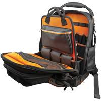 Sac &agrave; outils dorsal Tradesman Pro Tool Master, 11" lo x 13-1/2" la, Noir/Gris/Orange, Polyester Equipment World