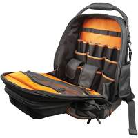 Sac &agrave; outils dorsal Tradesman Pro Tool Master, 11" lo x 13-1/2" la, Noir/Gris/Orange, Polyester Equipment World
