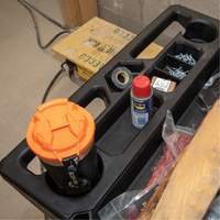 Chariot utilitaire MODbox, 0 tiroirs, 44-63/100" lo x 25-1/2" la x 39" h, Noir Equipment World