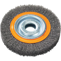 Brosse rotative, 7" dia., Fils 0,118", Arbre 1-1/4" Equipment World