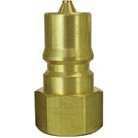 Hydraulic Quick Coupler Plug, 1/8" Dia., Brass Equipment World