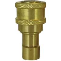Hydraulic Quick Coupler - Brass Manual Coupler, Brass/Stainless Steel Equipment World