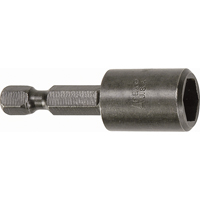 Nutsetter For SAE Sheet Metal Screws, 1/4" Tip, 1/4" Drive, 1-3/4" L, Magnetic Equipment World