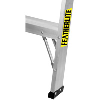 Industrial-Duty Sawhorse, 2' H x 31.9375" W x 23.50" D, 300 lbs. Capacity, Aluminum Equipment World