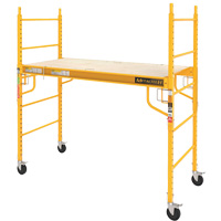 Mobile Work Scaffolding - Maxi Square Scaffolding, Steel Frame, 74" D x 74" H Equipment World