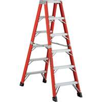 6600 AA Series Industrial Extra Heavy-Duty 2-Way Stepladders, Fibreglass, 375 lbs. Capacity, 4' Equipment World