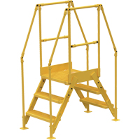 Crossover Ladder, 54-1/2" Overall Span, 30" H x 24" D, 24" Step Width VC442 | Equipment World