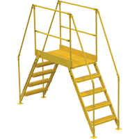 Crossover Ladder, 103-1/2" Overall Span, 50" H x 48" D, 24" Step Width Equipment World