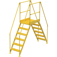Crossover Ladder, 104" Overall Span, 60" H x 36" D, 24" Step Width Equipment World