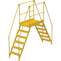 Crossover Ladder, 116" Overall Span, 60" H x 48" D, 24" Step Width Equipment World