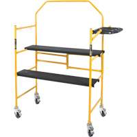 Jobsite Series 4' Safety Rail & Tool Shelf Scaffold Kit, Steel Frame, 49-1/2" D x 57-3/4" H Equipment World