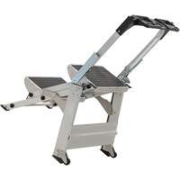 Tilt & Roll Step Stool Ladder, 2 Steps, 23" x 21" x 34.50" High Equipment World