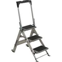 Tilt & Roll Step Stool Ladder, 3 Steps, 34" x 22" x 50.75" High Equipment World